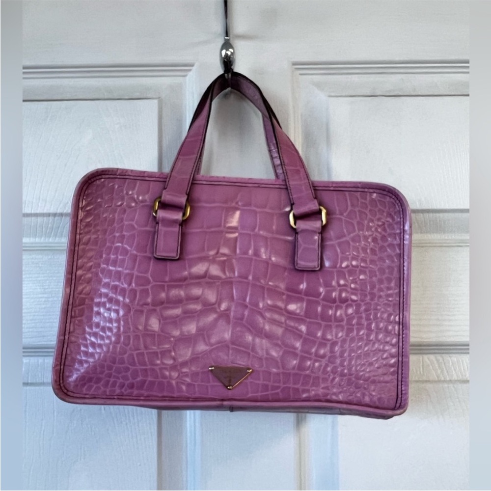 Authenticated Prada Pink Coco Lucido Handbag